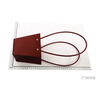 TAŠKA PLAST 12x12x08cm*BORDOVÁ