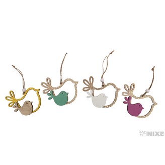 ZÁVĚS D PTÁČEK 10cm*MIX BAREV