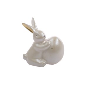 ZAJÍC KERAMIKA 12x13cm*KRÉMOVÁ