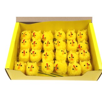 KUŘÁTKA 4cm 24ks*ŽLUTÁ