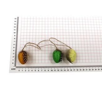 VAJÍČKA 12ks 4cm*MIX BAREV