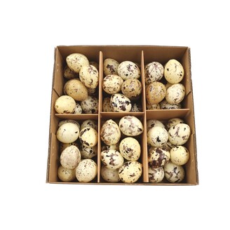 VAJÍČKA 60ks 3cm*PŘÍRODNÍ