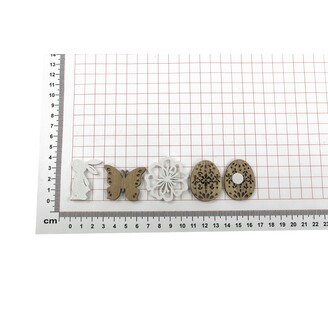 VELIKONOCE NALEP 3,5cm 12ks*MIX BAREV