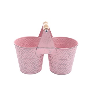 PLECHOVÝ DVOJOBAL pr.10,5cm*RŮŽOVÁ