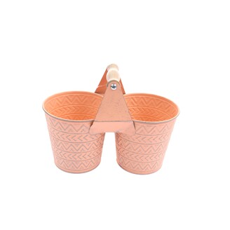 PLECHOVÝ DVOJOBAL pr.10,5cm*ORANŽOVÁ