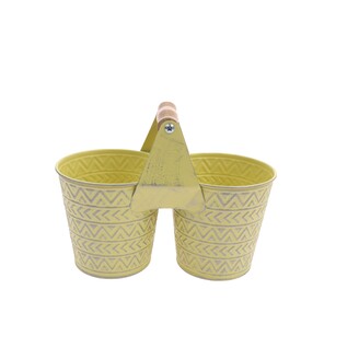 PLECHOVÝ DVOJOBAL pr.10,5cm*ŽLUTÁ