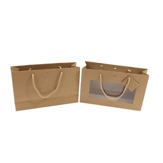 TAŠKA D OKNO 28+8x18cm*PŘÍRODNÍ