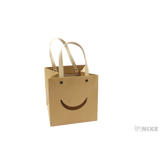 TAŠKA H ÚSMĚV 15x15cm*PŘÍRODNÍ