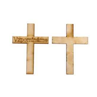 KŘÍŽEK VZPOMÍNÁME XD 5x3cm 24ks*PŘÍRODNÍ