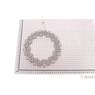 ZÁVĚS KRUH VLOČKA 20cm*BÍLÁ