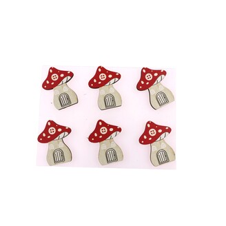 MUCHOMŮRKA NALEPOVACÍ 2x3,5cm 6ks*