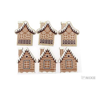 DOMEČEK NALEP. 4x4,5cm 6ks*