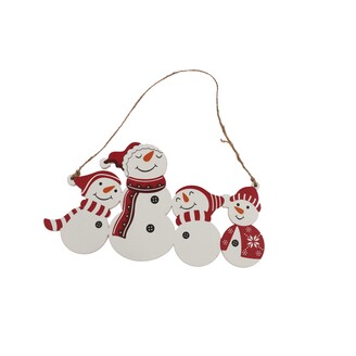 ZÁVĚS SNĚHULÁK 21x12cm*MIX BAREV