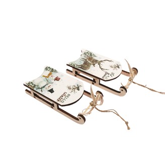 SÁŇKY DŘEVO 7x15cm*