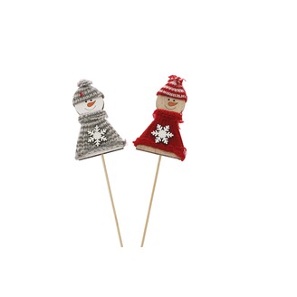 ZÁPICH SNĚHULÁK 10x25cm 2ks*MIX BAREV