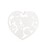 ZÁVĚS SRDCE 20x19,5cm*BÍLÁ