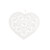 ZÁVĚS SRDCE 20x19,5cm*BÍLÁ