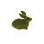 ZAJÍC 05x10x11cm*ZELENÁ