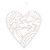 ZÁVĚS SRDCE 19x20cm*BÍLÁ