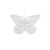 ZÁVĚS MOTÝL 30x21cm*BÍLÁ