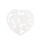 ZÁVĚS SRDCE 20x19,5cm*BÍLÁ