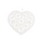 ZÁVĚS SRDCE 20x19,5cm*BÍLÁ