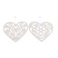 ZÁVĚS SRDCE 19x20cm*BÍLÁ