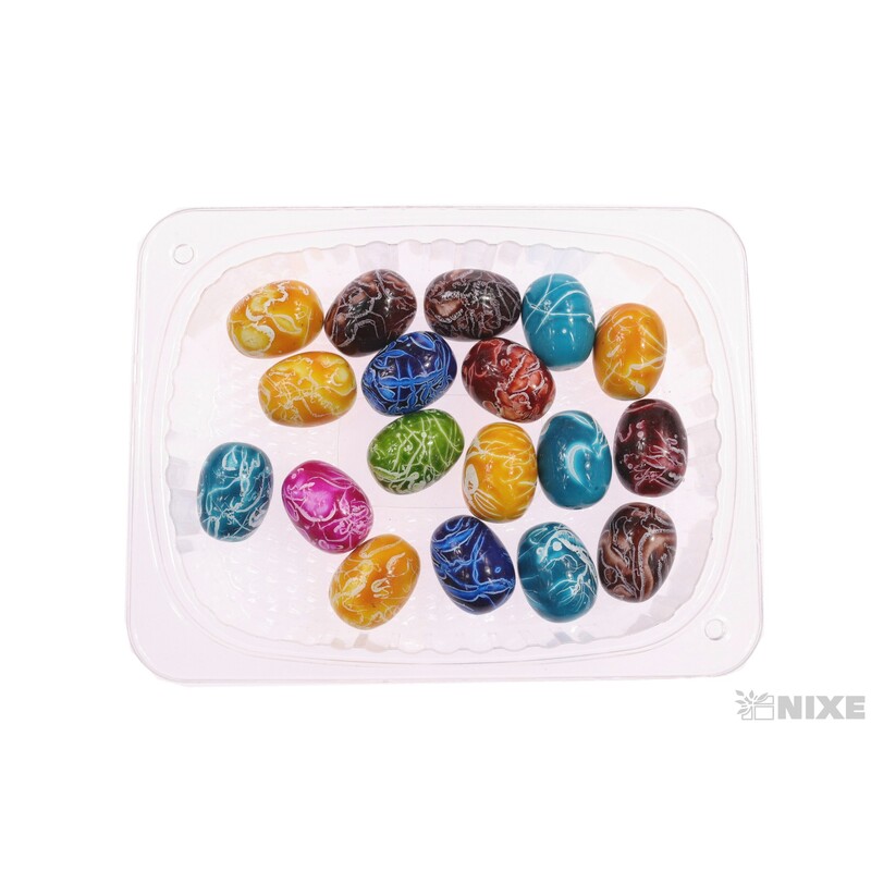 KORÁLKY 2cm 50g S DIRKOU*MIX BAREV