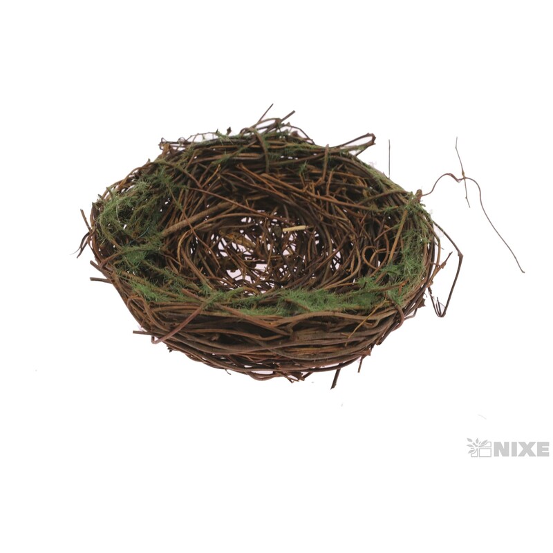 HNÍZDO 8,5cm 6ks*HNĚDÁ