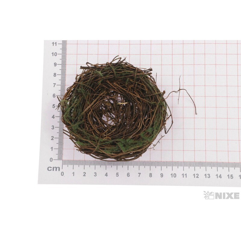 HNÍZDO 8,5cm 6ks*HNĚDÁ