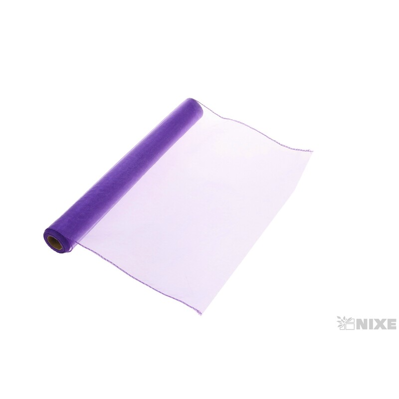 ORGANZA 39cmx8m*FIALOVÁ TM.