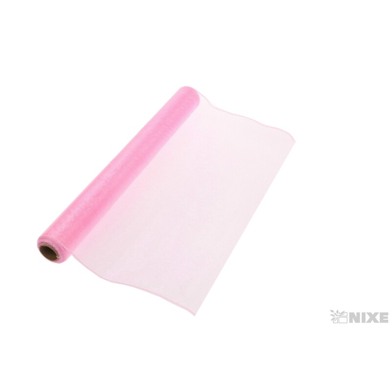 ORGANZA 39cmx8m*RŮŽOVÁ PINK