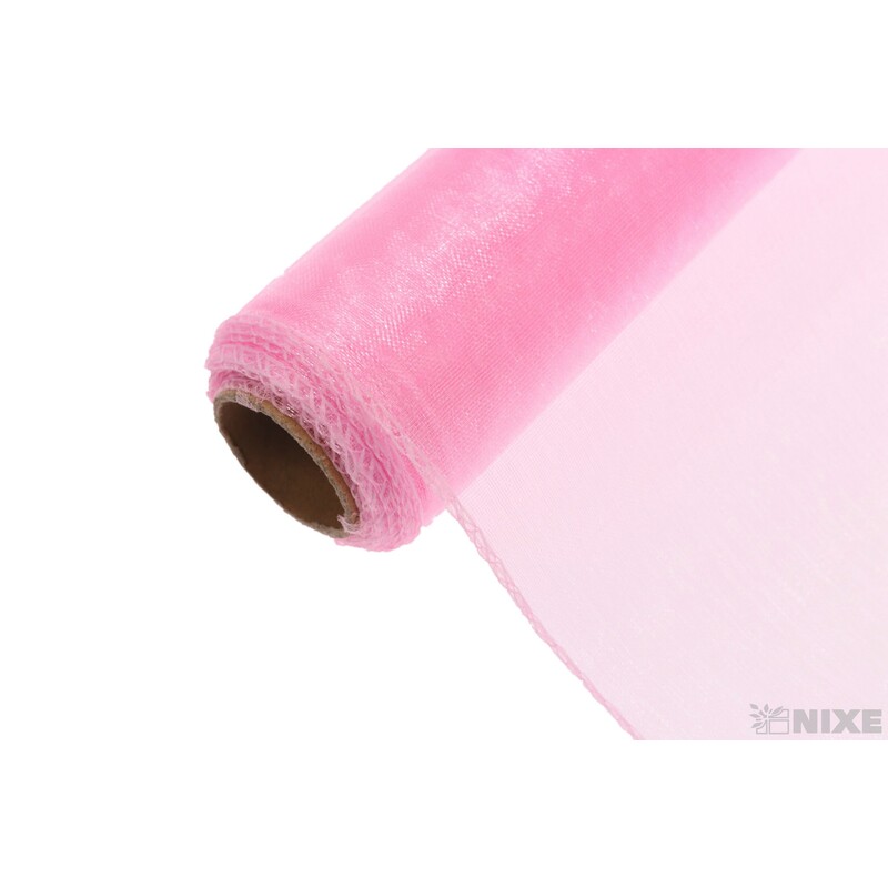 ORGANZA 39cmx8m*RŮŽOVÁ PINK