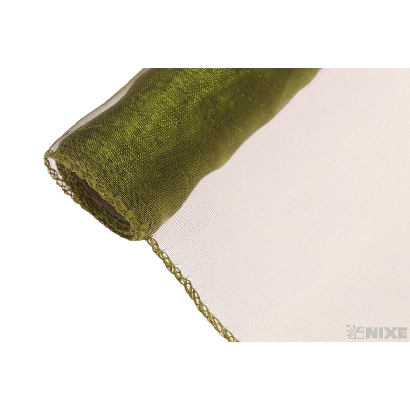 ORGANZA 39cmx8m*ZELENÁ KHAKI
