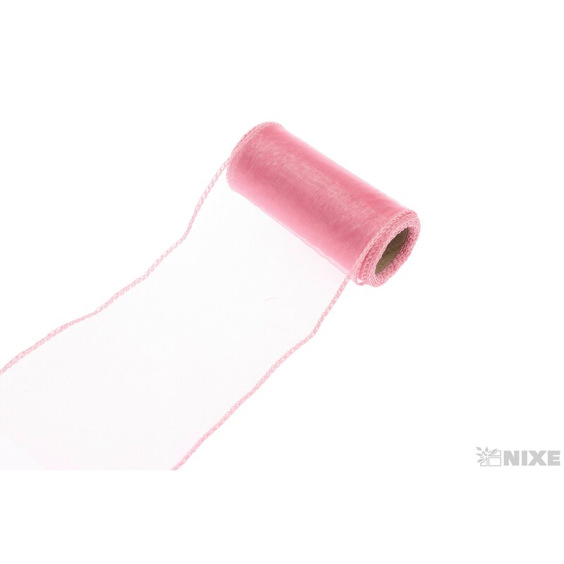 ORGANZA 11cmx9m*RŮŽOVÁ