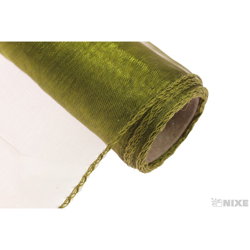 ORGANZA 12cmx8m*ZELENÁ POVADLÁ