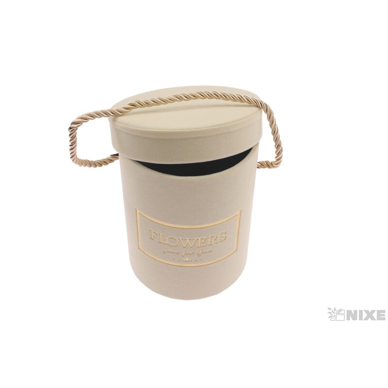 KVĚTINOVÝ BOX 11x15cm*KRÉMOVÁ