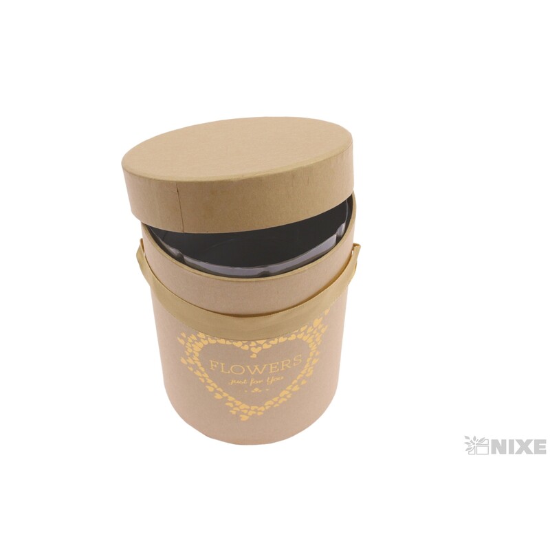 KVĚTINOVÝ BOX 11x15cm*PŘÍRODNÍ