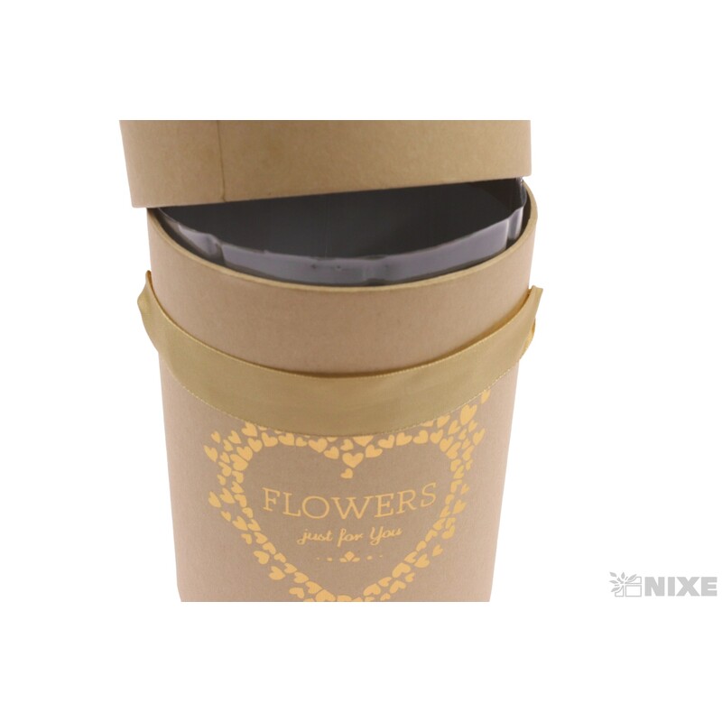 KVĚTINOVÝ BOX 11x15cm*PŘÍRODNÍ