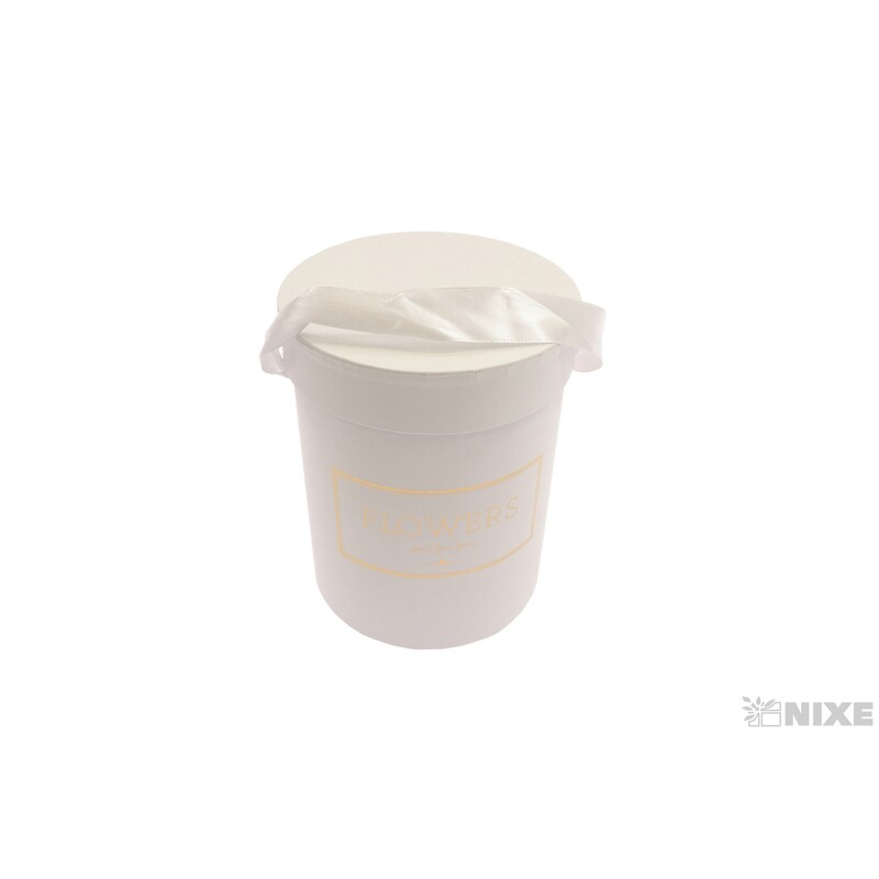 KVĚTINOVÝ BOX 11x15cm*BÍLÁ