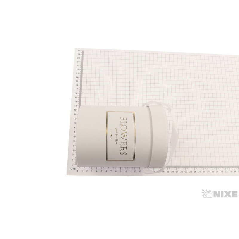 KVĚTINOVÝ BOX 11x15cm*BÍLÁ