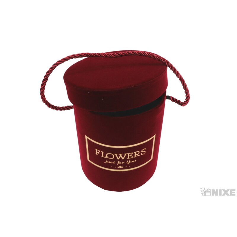 KVĚTINOVÝ BOX 11x15cm*BORDOVÁ