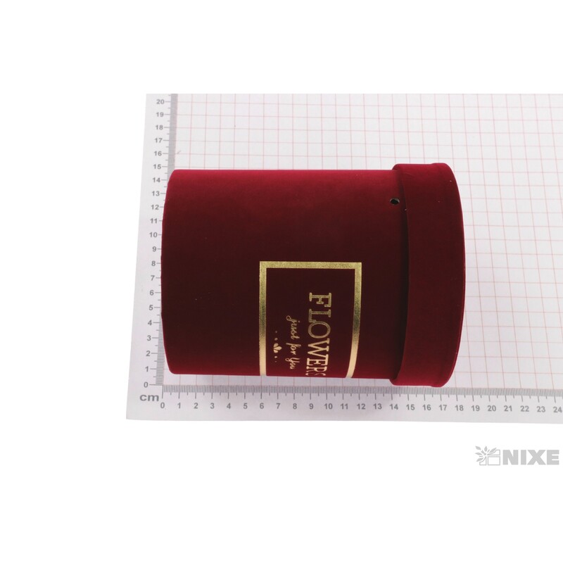 KVĚTINOVÝ BOX 11x15cm*BORDOVÁ