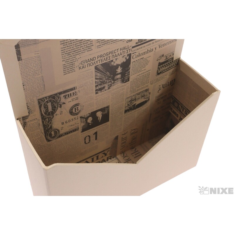 KRABICE OBÁLKA 2ks 20x29x6,5cm*KRÉMOVÁ