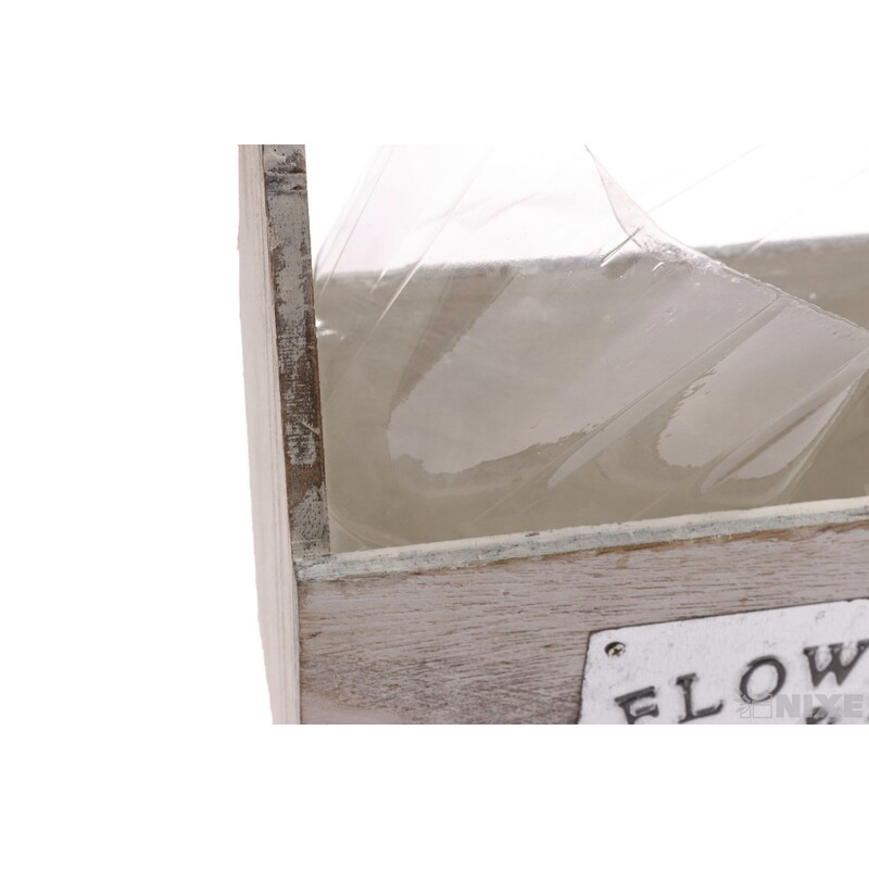 OBAL DŘEVO 22x10x12cm*BÍLÁ