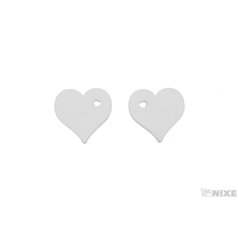 SRDCE 2,5cm 50ks*BÍLÁ