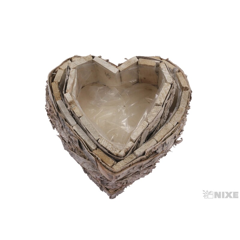 OBAL SRDCE 25x8cm 17x8*PŘÍRODNÍ