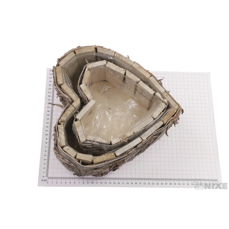 OBAL SRDCE 25x8cm 17x8*PŘÍRODNÍ