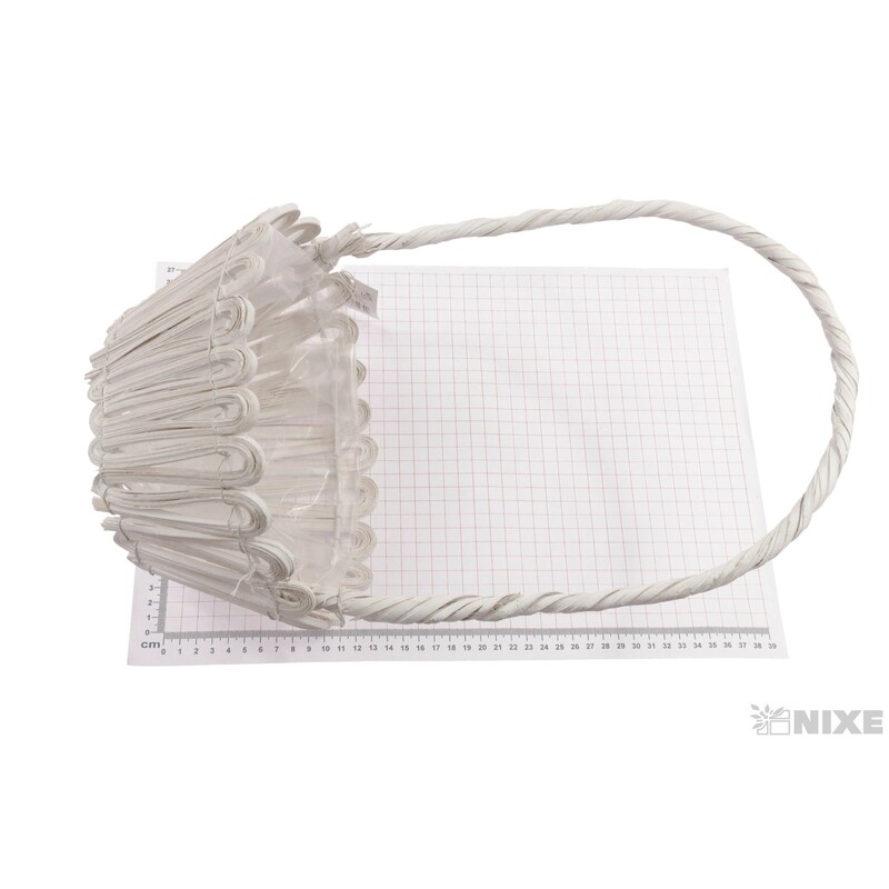 KOŠ PROUTĚNÝ 22x19x11cm*BÍLÁ