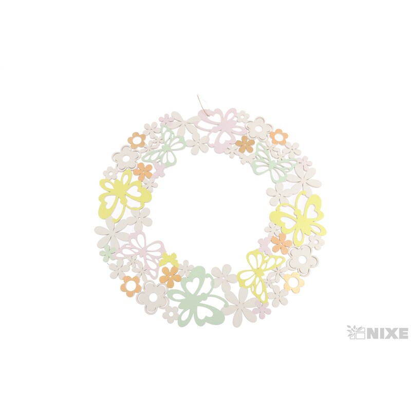 ZÁVĚS KRUH MOTÝL 45cm*MIX BAREV